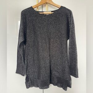 Michael Kors metallic scoop neck sweater size Large
